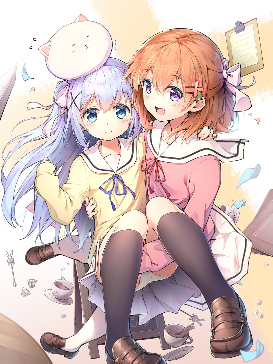 This is a pixiv picture whose title is 同じ高校に通うココチノ.