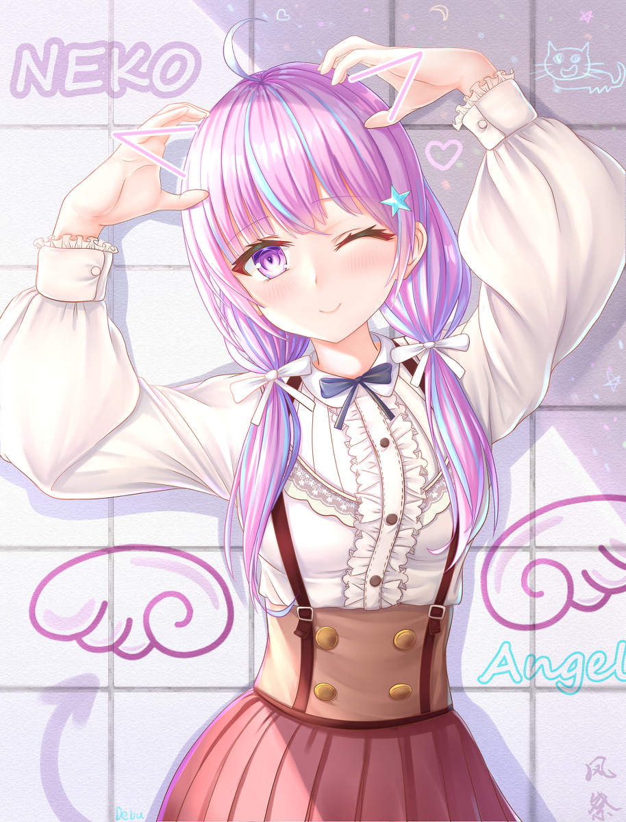 This is a pixiv picture whose title is nekoあくあ.