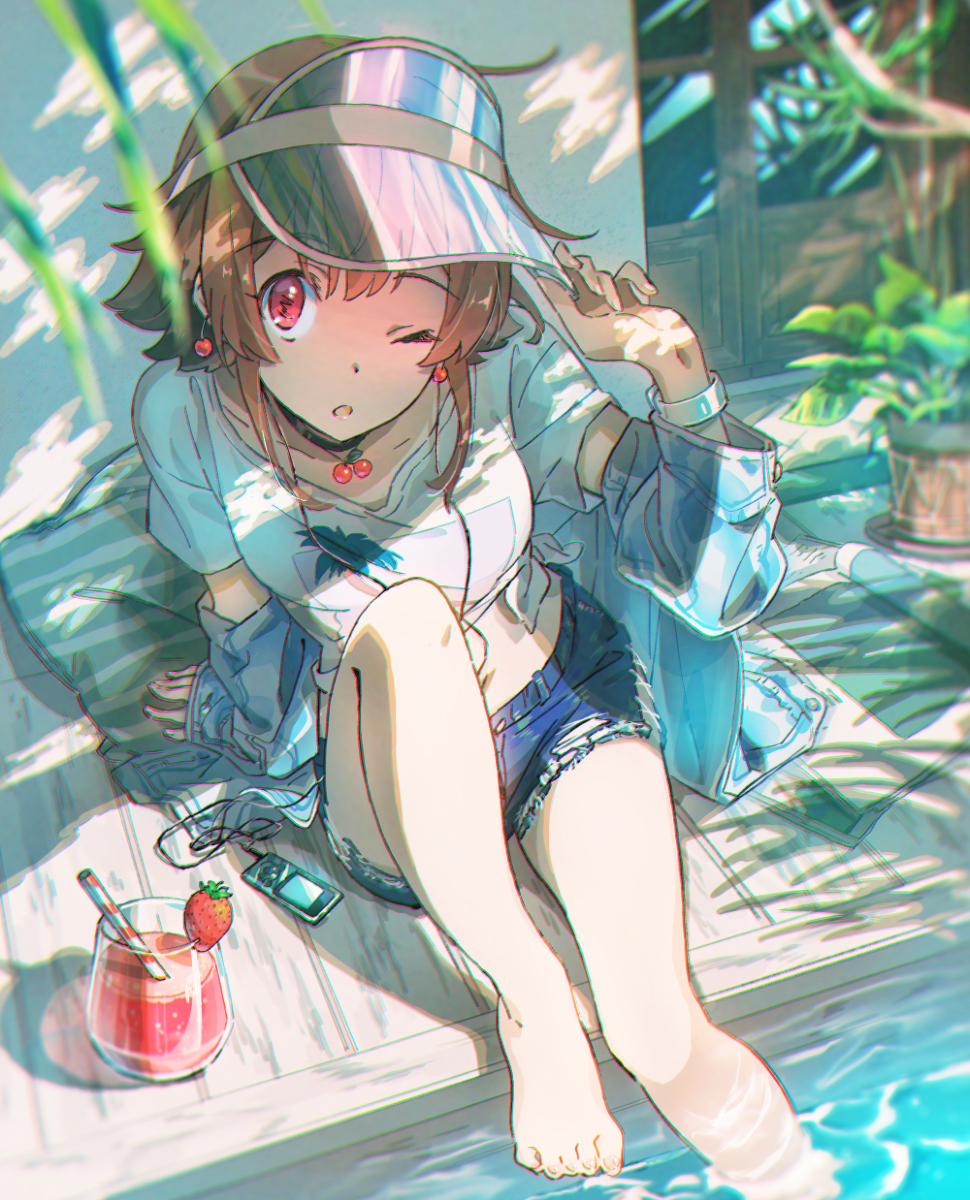This is a pixiv picture whose title is プールサイドっこ.