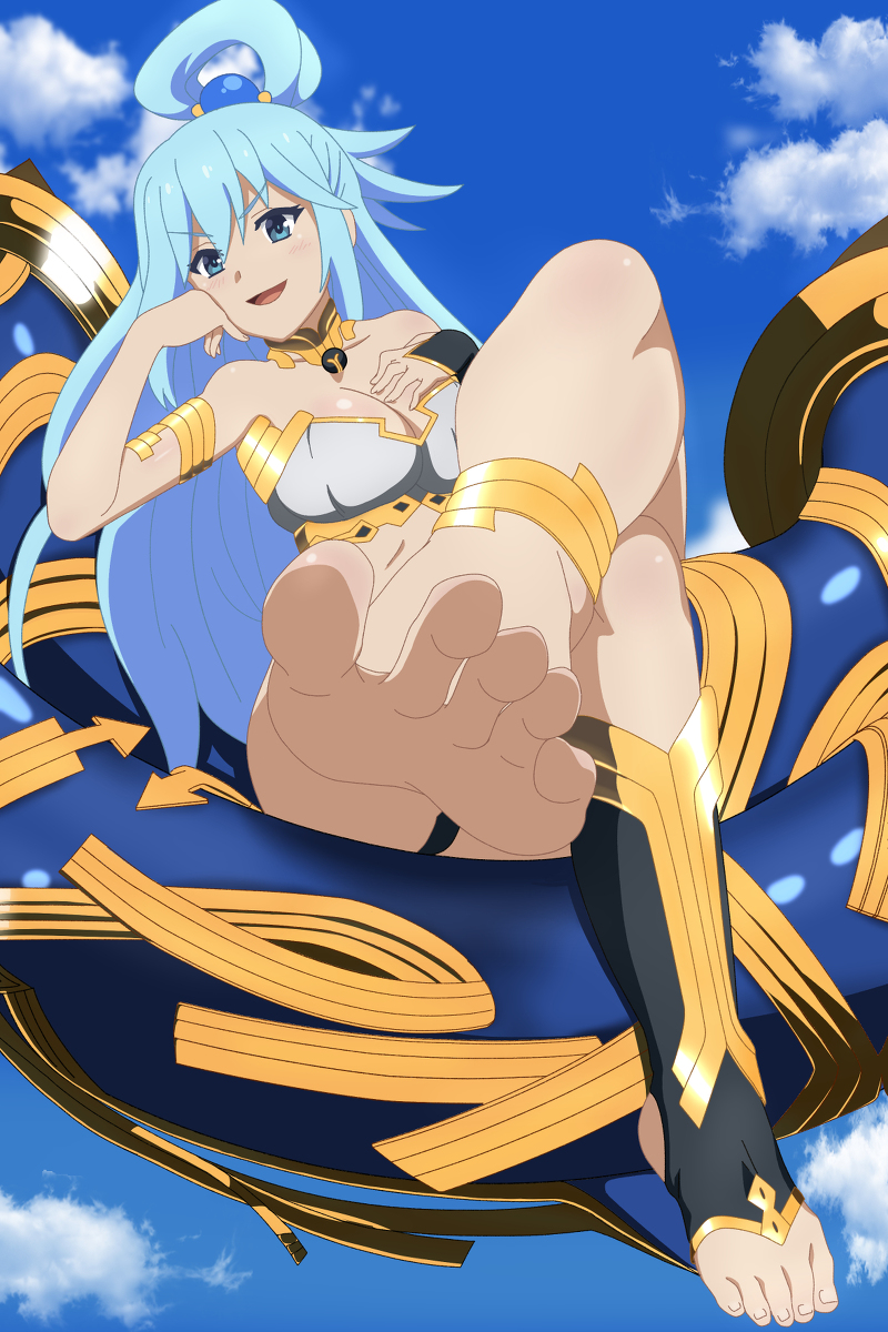 This is a pixiv picture whose title is Useless goddess x2.