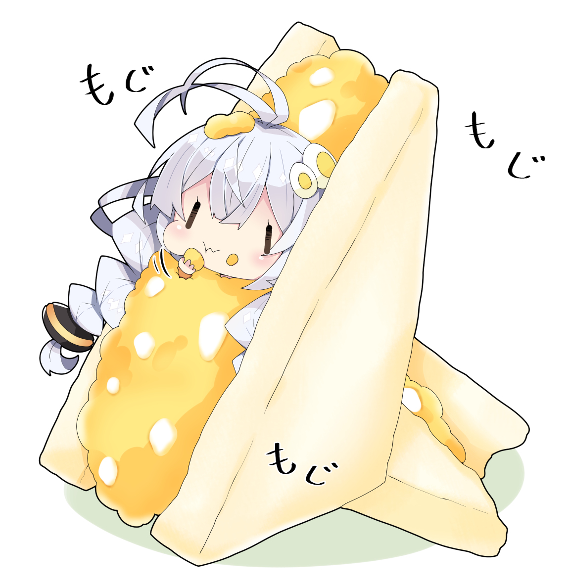 This is a pixiv picture whose title is たまごサンドあかり。.