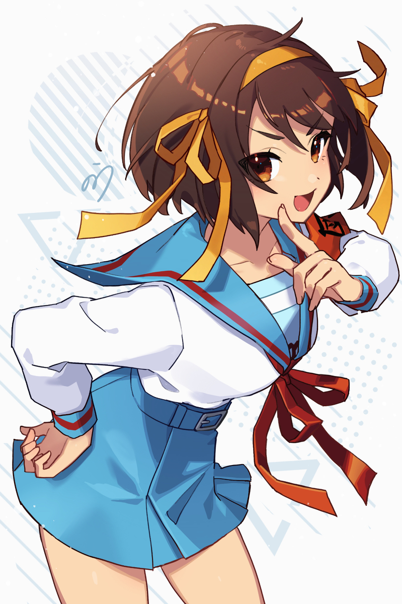 This is a pixiv picture whose title is ハルヒ.