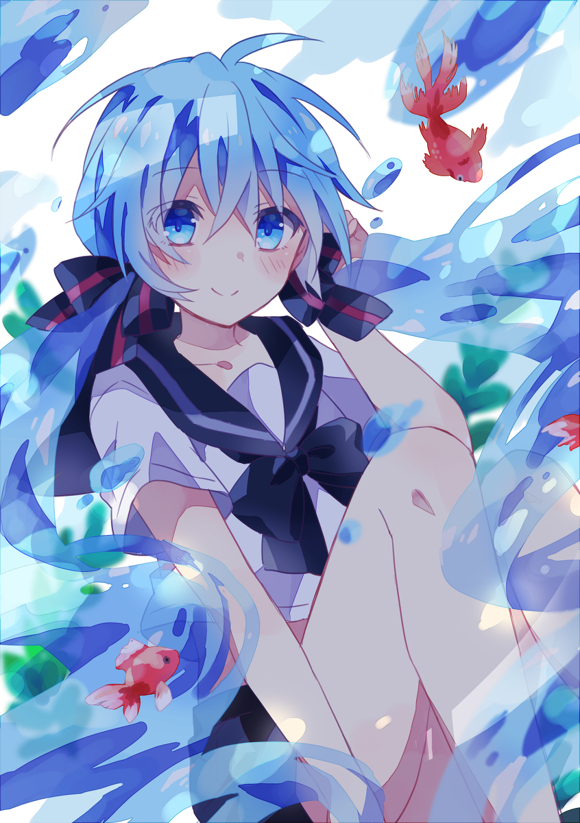 This is a pixiv picture whose title is ボトルミク.