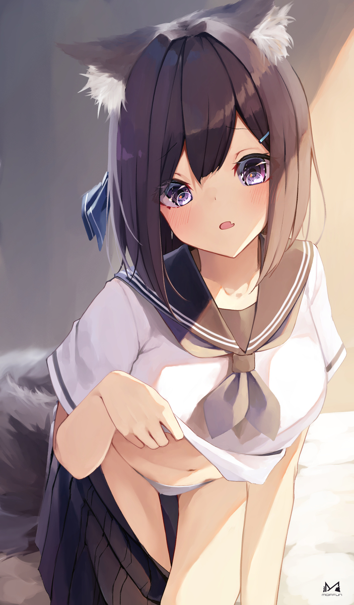 This is a pixiv picture whose title is もふもふ.