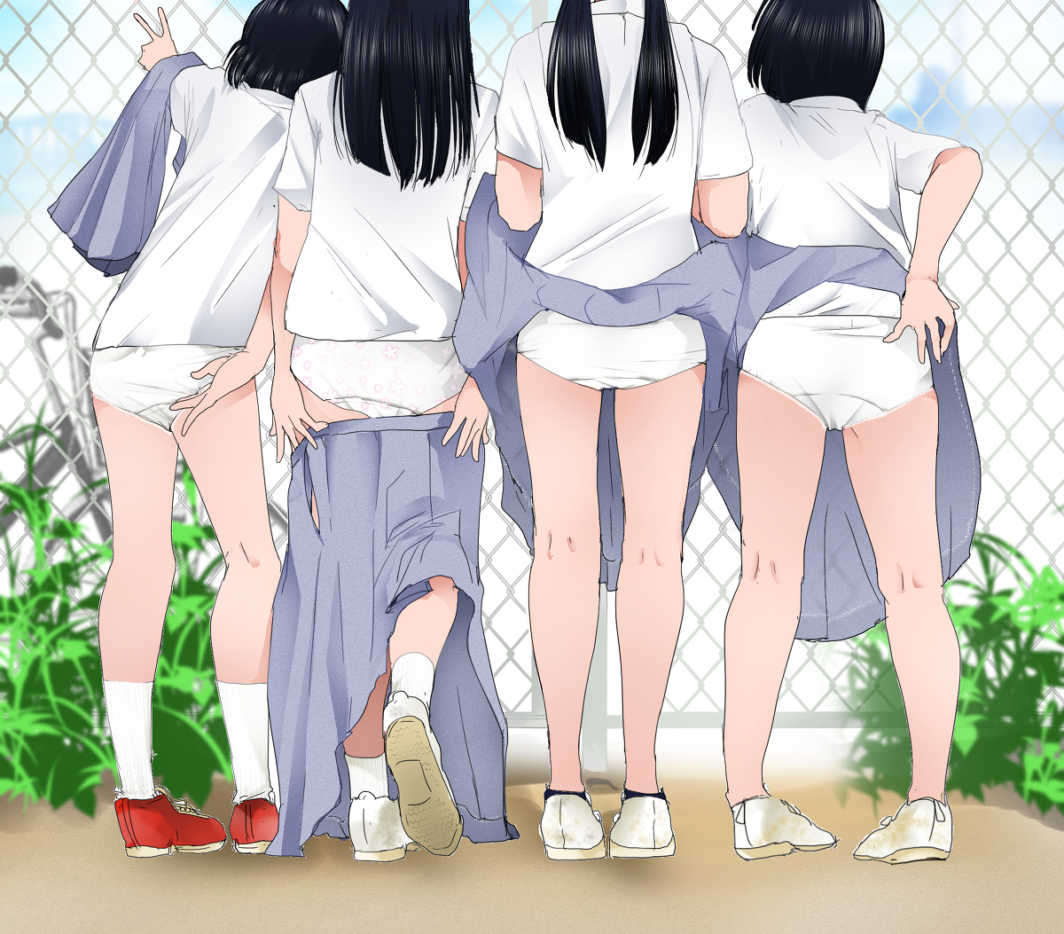 This is a pixiv picture whose title is 今月の尻.