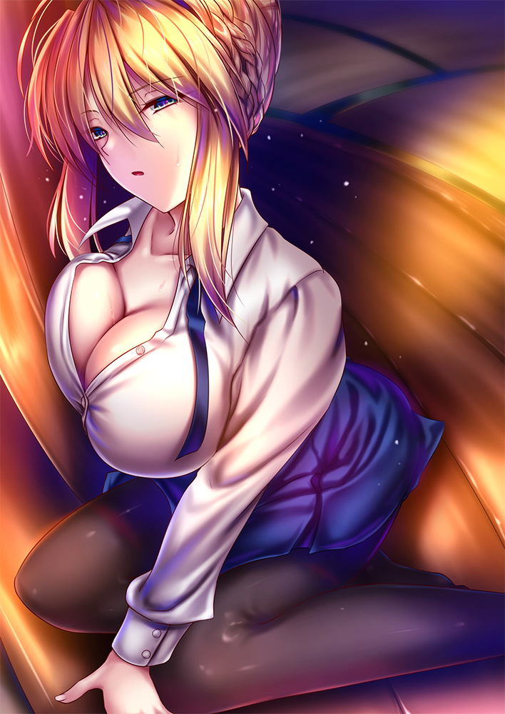 This is a pixiv picture whose title is ランサーアルトリア私服.