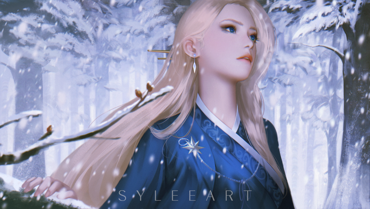 This is a pixiv picture whose title is Commission - Oriental Elsa.
