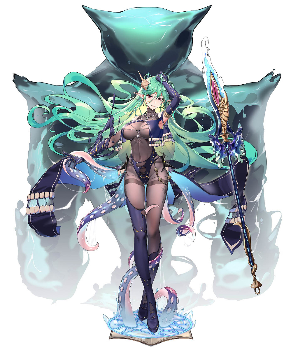 This is a pixiv picture whose title is 小绿.