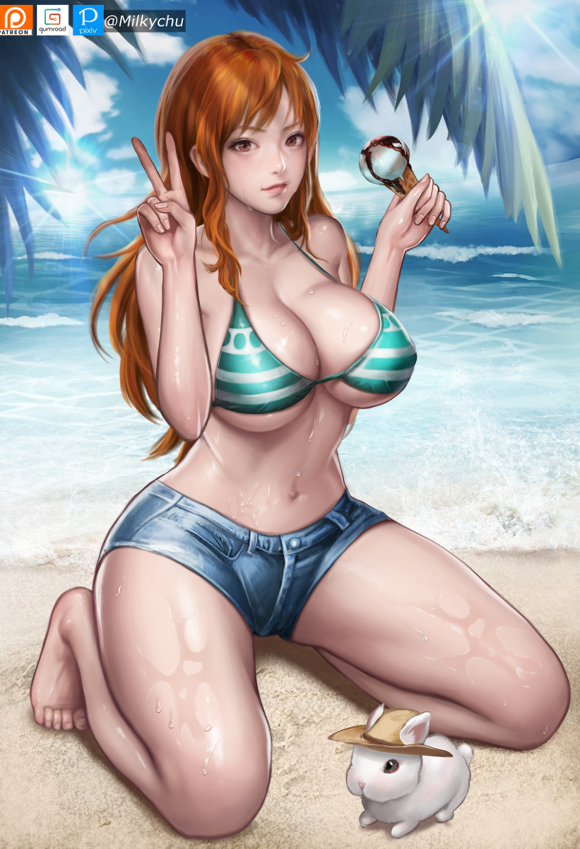 This is a pixiv picture whose title is Nami.
