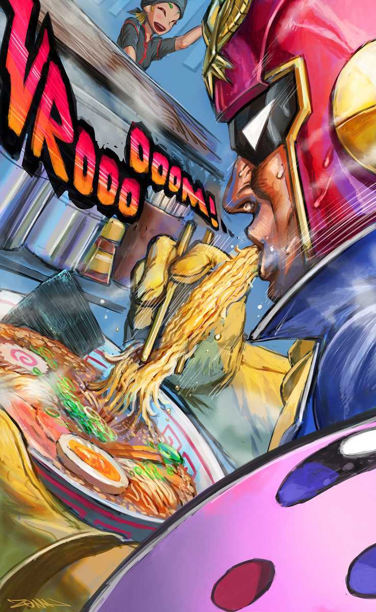 This is a pixiv picture whose title is FALCON LUNCH!!!.