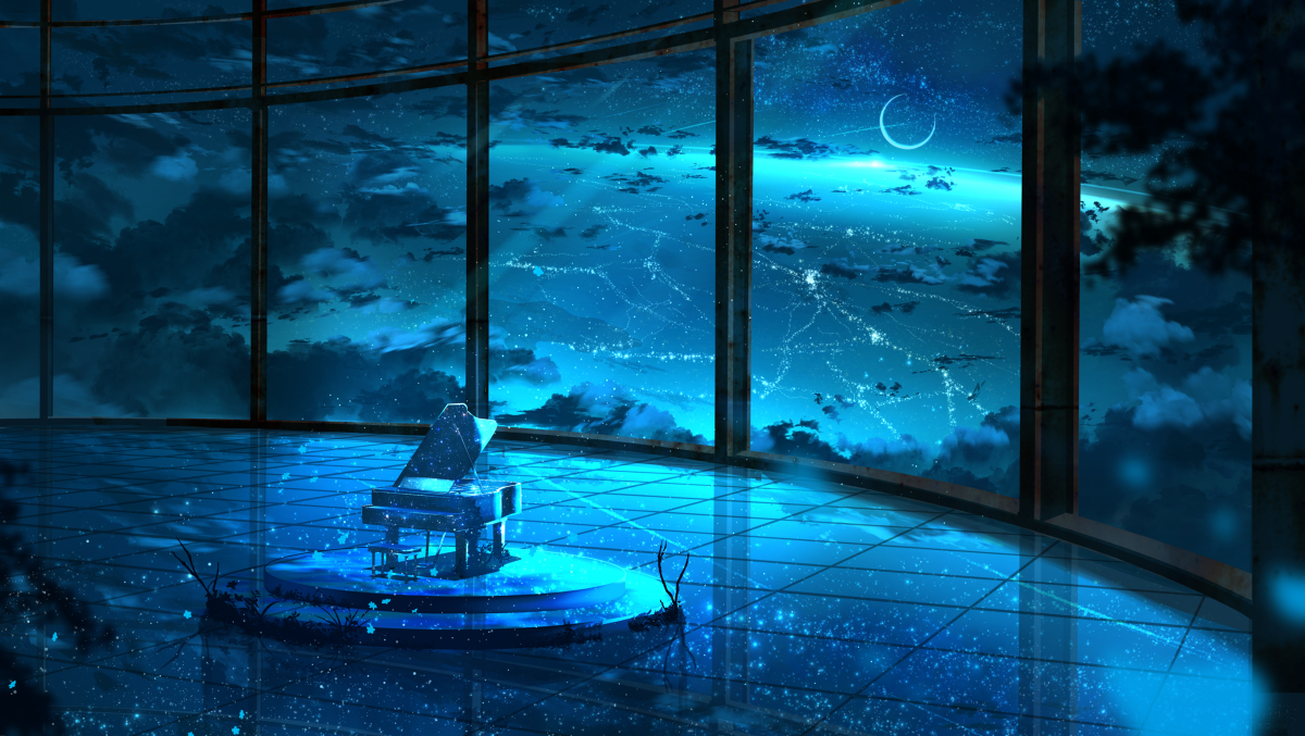 This is a pixiv picture whose title is 月影.