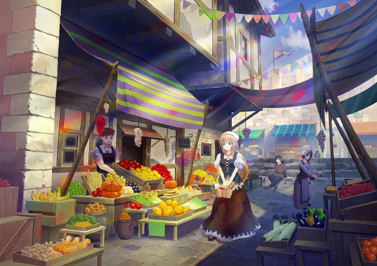 This is a pixiv picture whose title is 背景イラスト技法書画像.