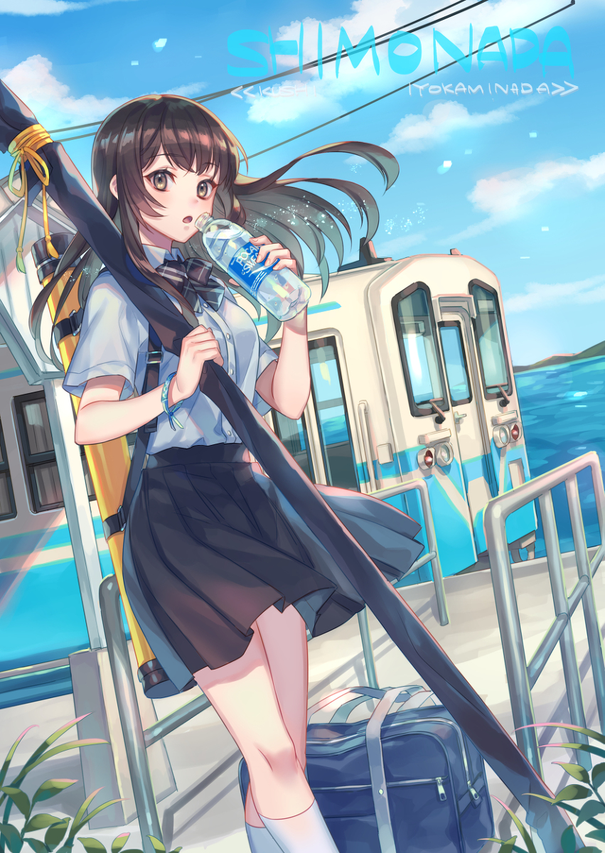 This is a pixiv picture whose title is 下灘駅.