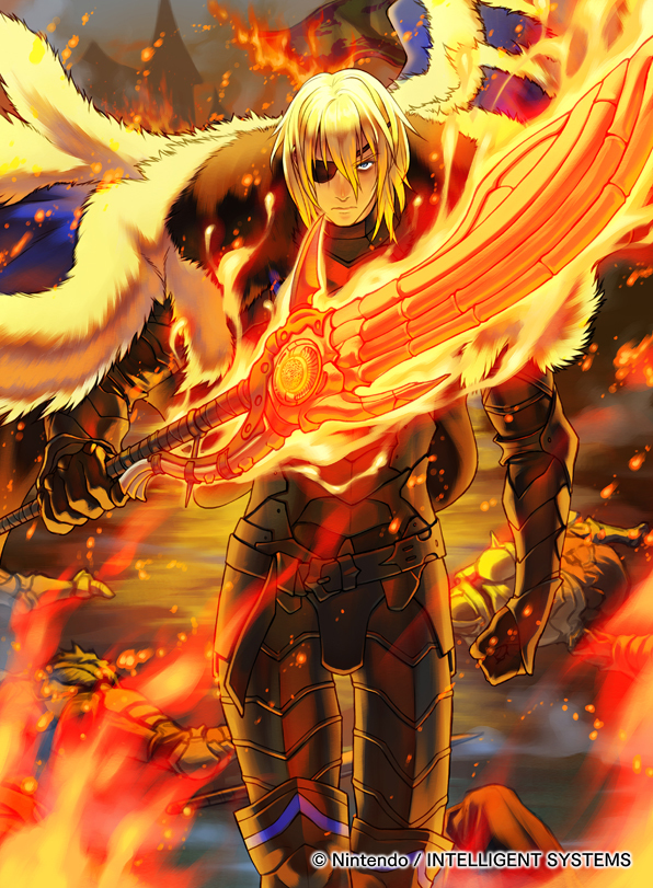 This is a pixiv picture whose title is ファイアーエムブレムサイファ / 報讐の青獅子 ディミトリ.
