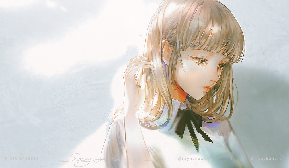 This is a pixiv picture whose title is 暑い☀️.