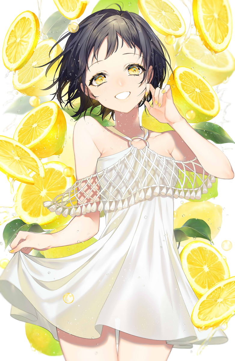 This is a pixiv picture whose title is lemon.