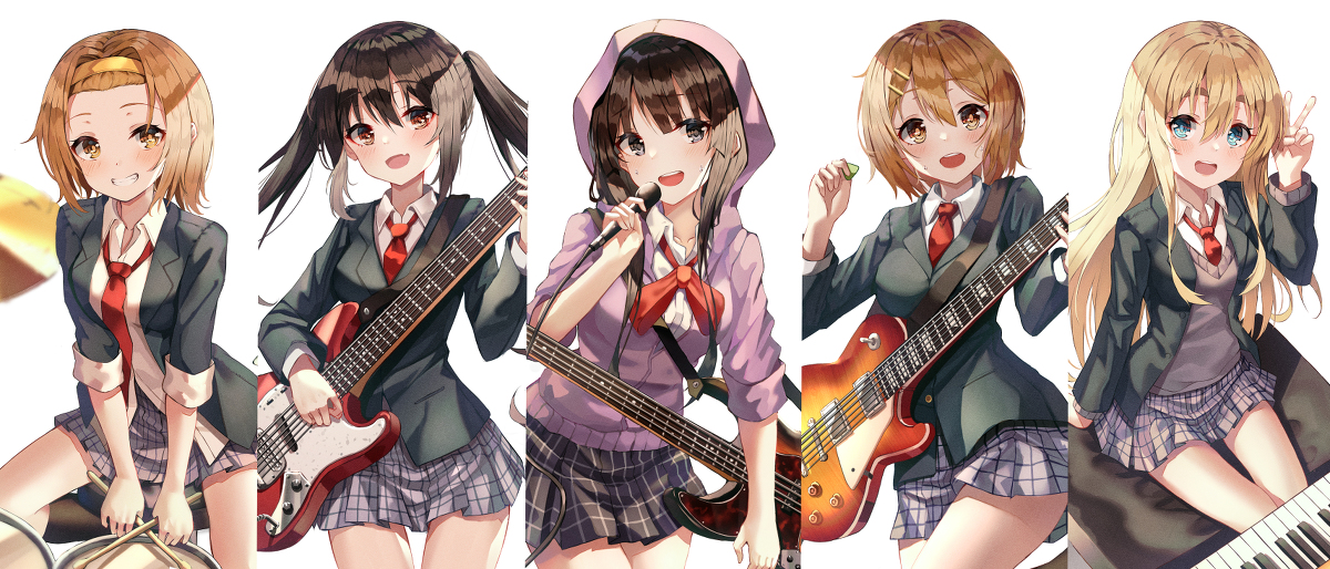 This is a pixiv picture whose title is K-ON! 5名 (No Thank You).