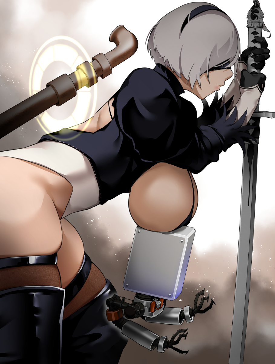 This is a pixiv picture whose title is 2B.