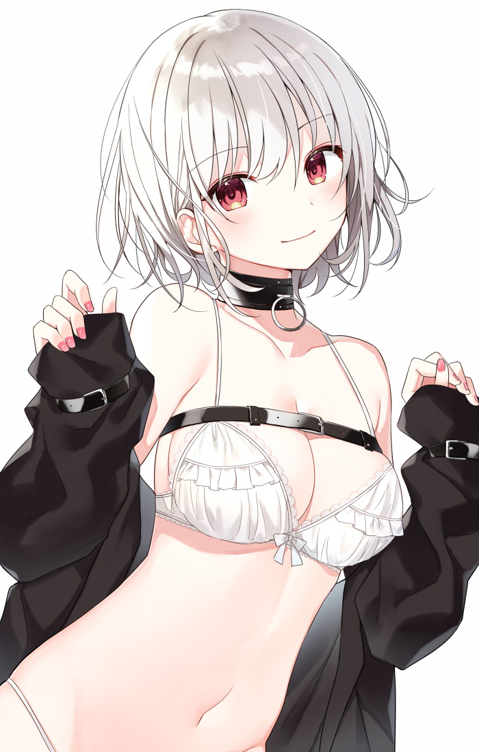 This is a pixiv picture whose title is 銀髪ちゃん.