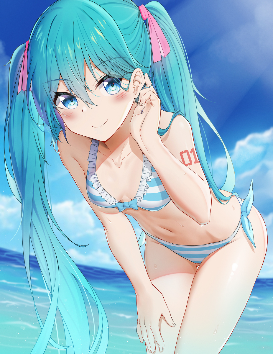 This is a pixiv picture whose title is 水着.