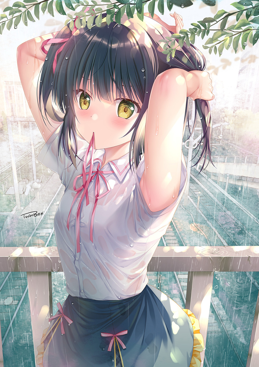 This is a pixiv picture whose title is お兄ちゃん、待ってよ...！.