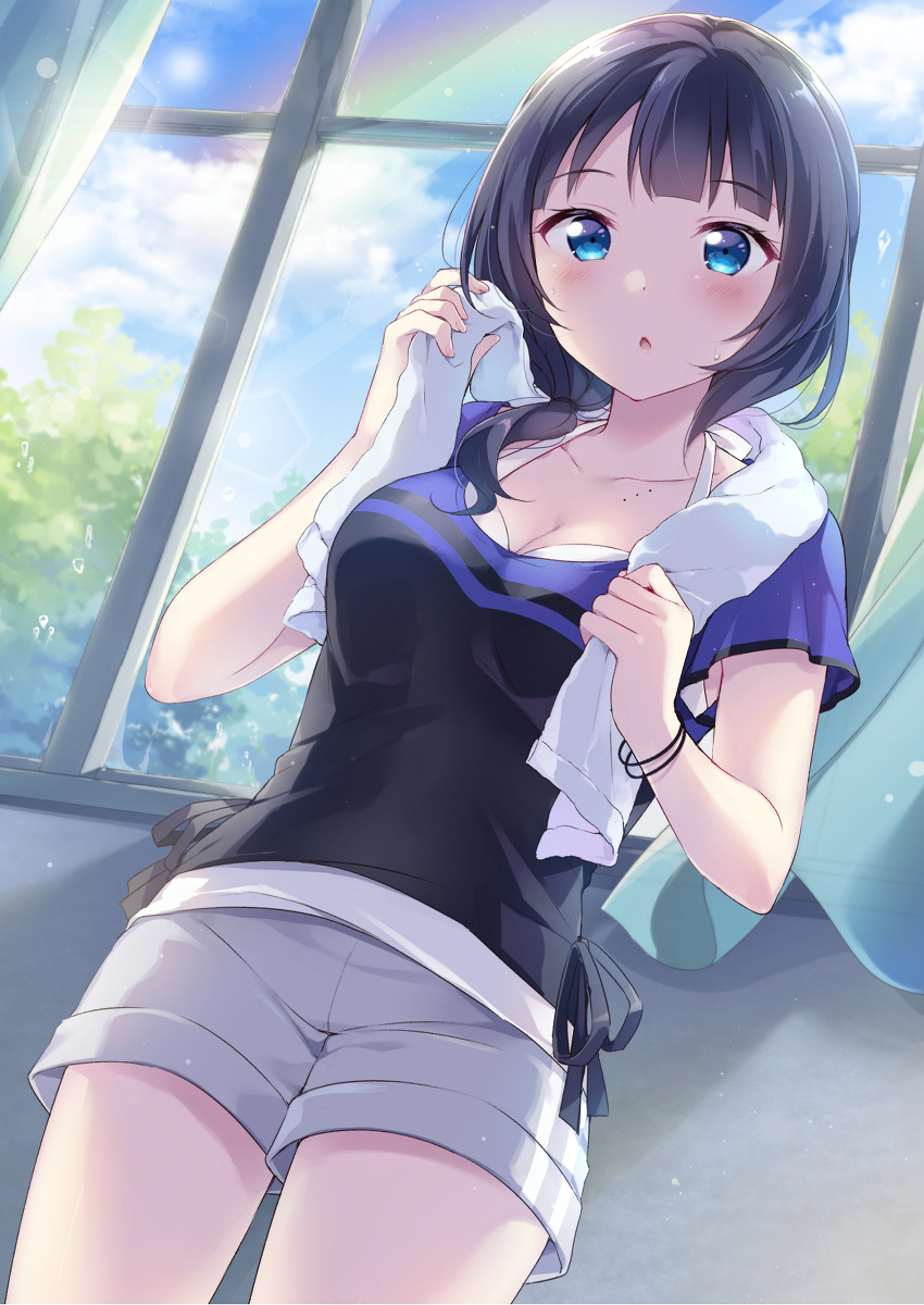This is a pixiv picture whose title is 「ん？どうかした？」.