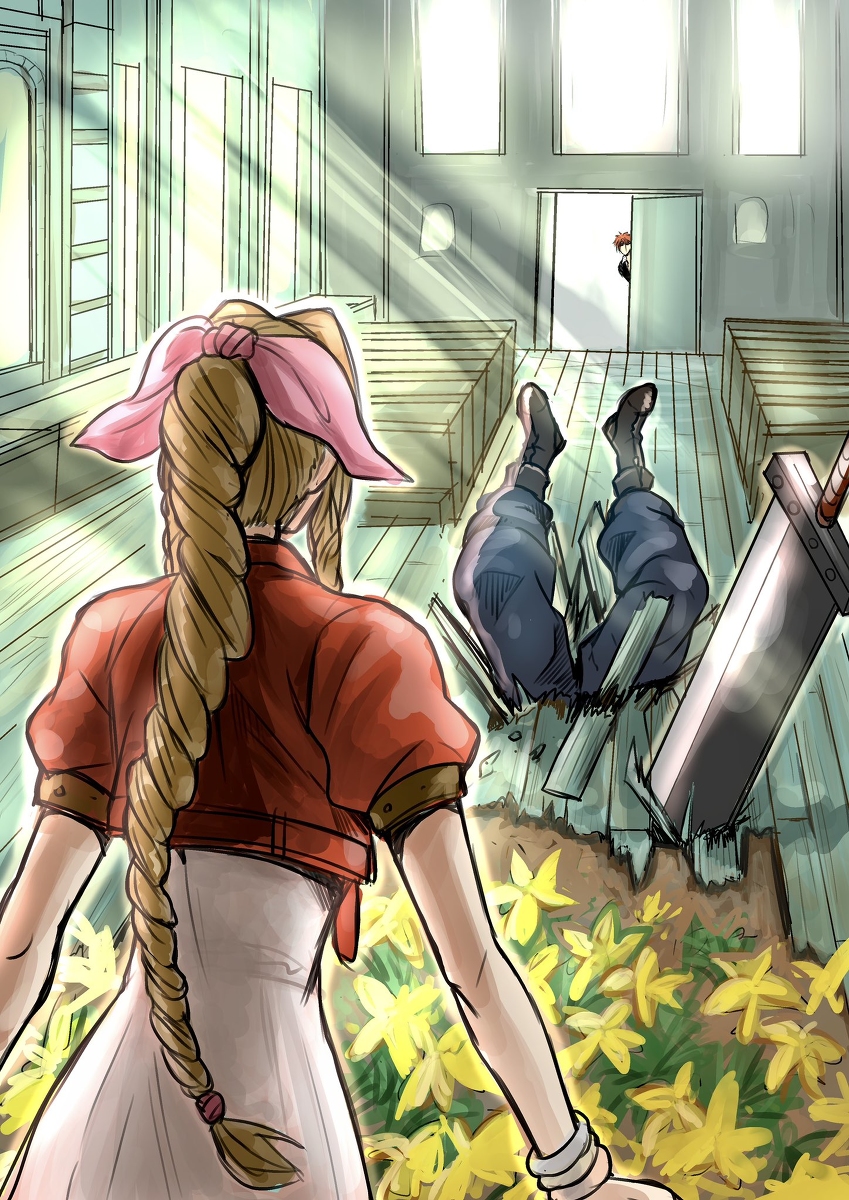 This is a pixiv picture whose title is FF7落書きまとめ６（＋ちょっとFF9）.