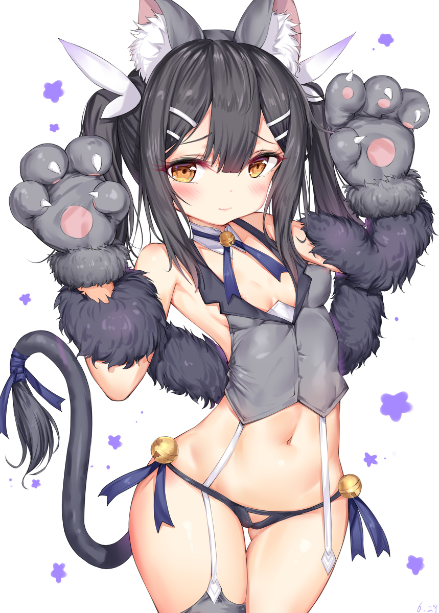 This is a pixiv picture whose title is 美游_猫.