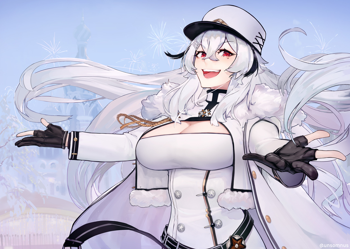 This is a pixiv picture whose title is ガングート - Gangut.