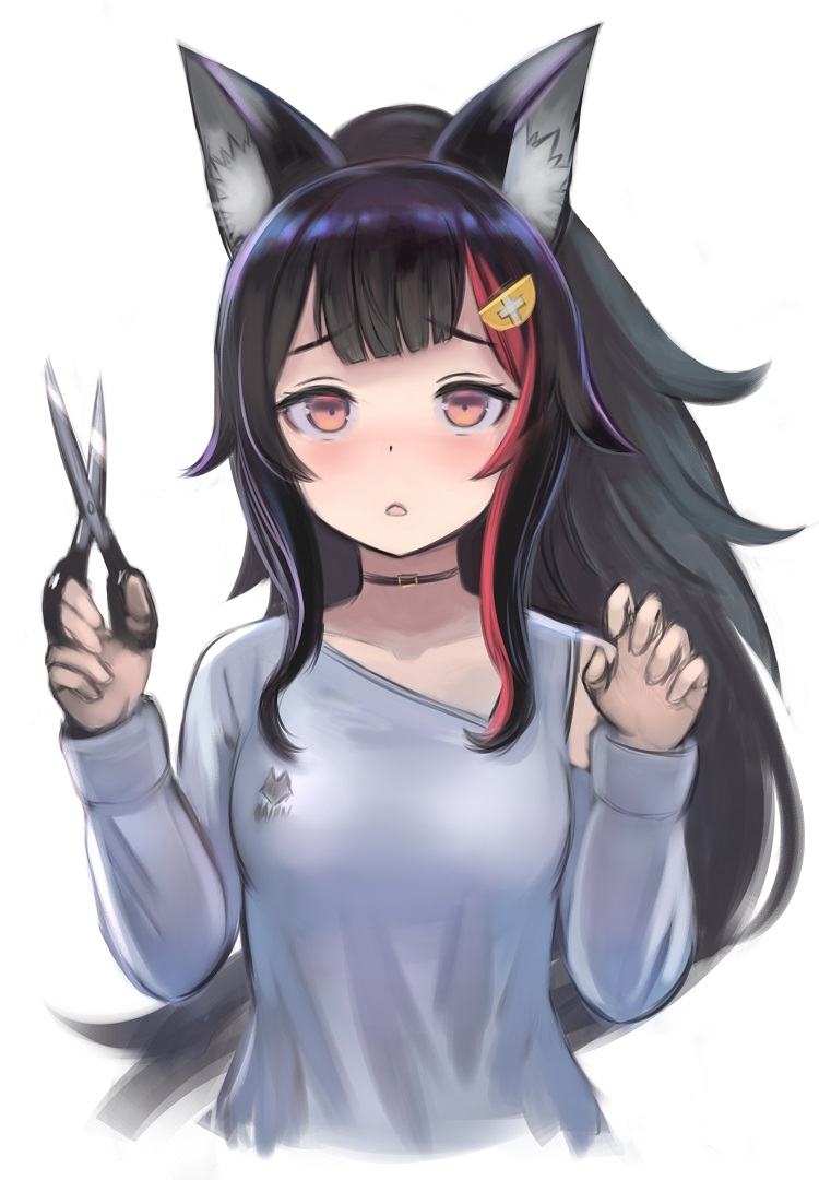 This is a pixiv picture whose title is 前髪ざっくり.