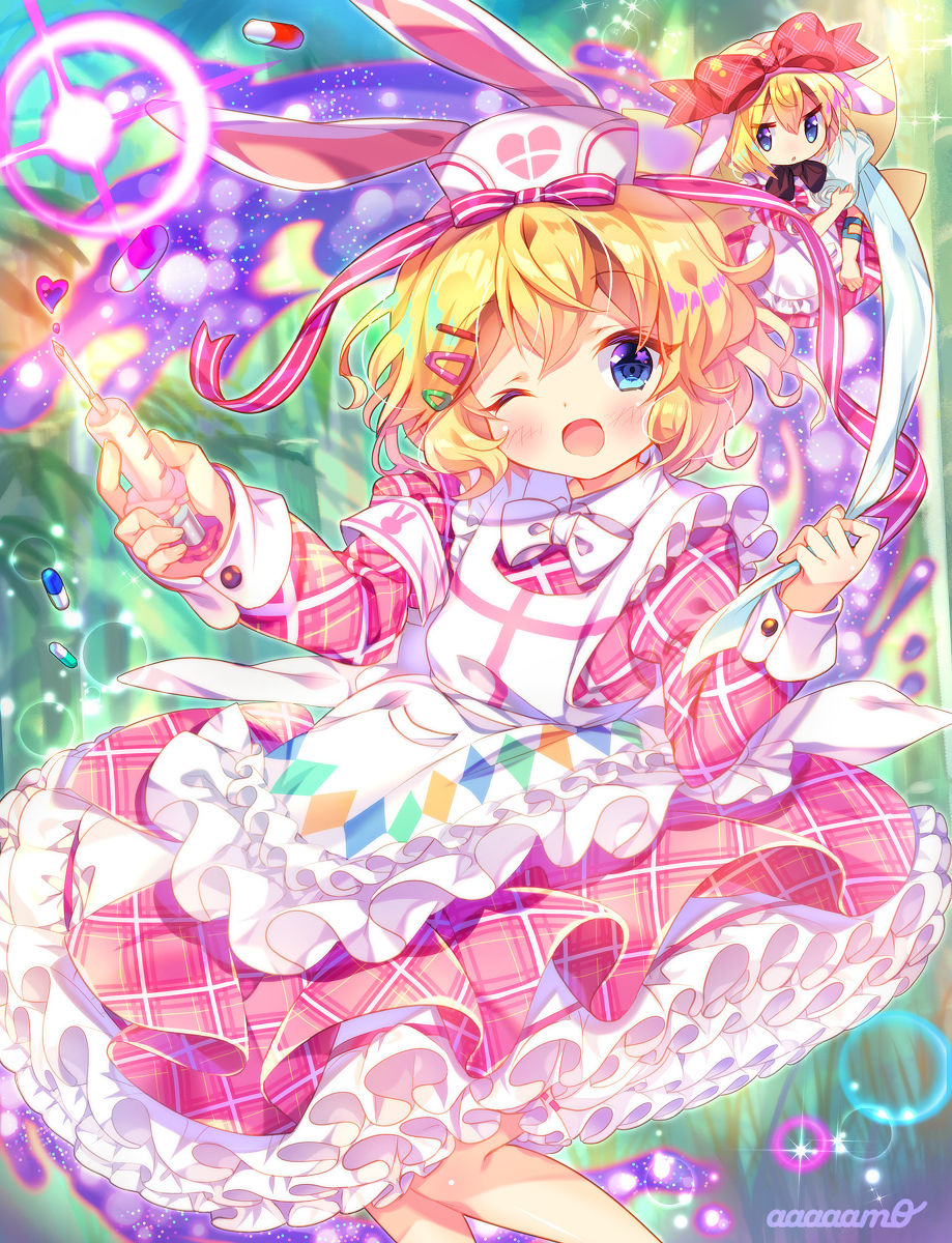 This is a pixiv picture whose title is うさみみ衛生兵.