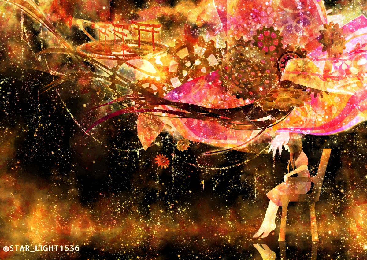 This is a pixiv picture whose title is 幻覚.