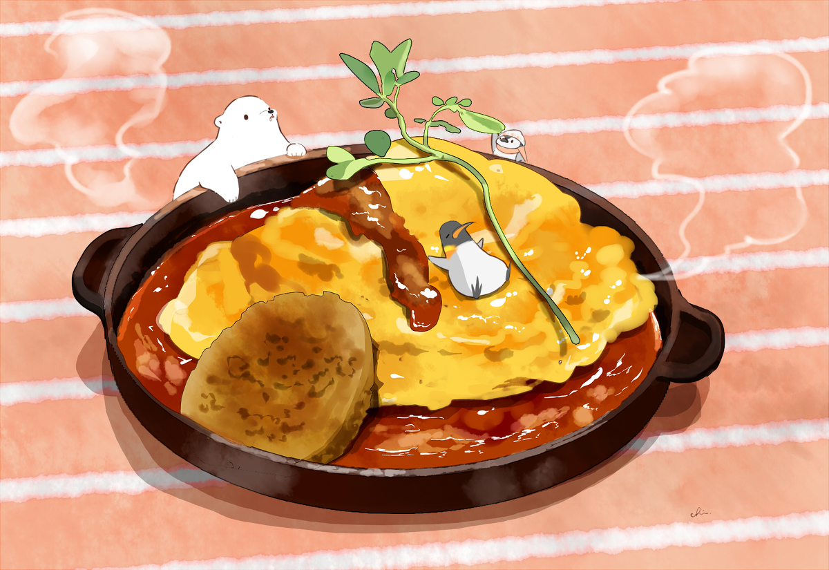 This is a pixiv picture whose title is オムライスプレート.