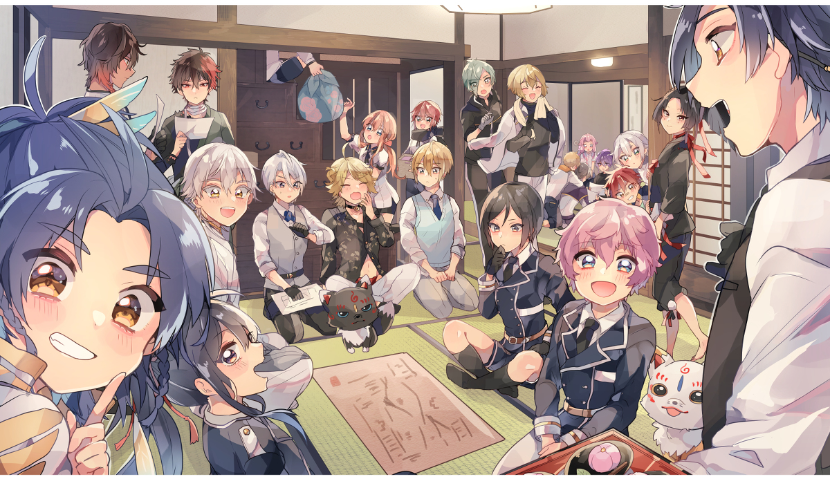 This is a pixiv picture whose title is 午後三時・作戦会議.