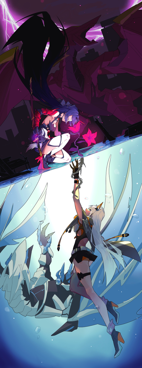 This is a pixiv picture whose title is 双生花.