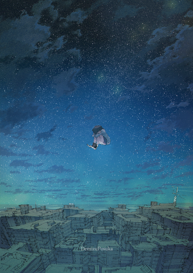 This is a pixiv picture whose title is この街にはだれもいない.