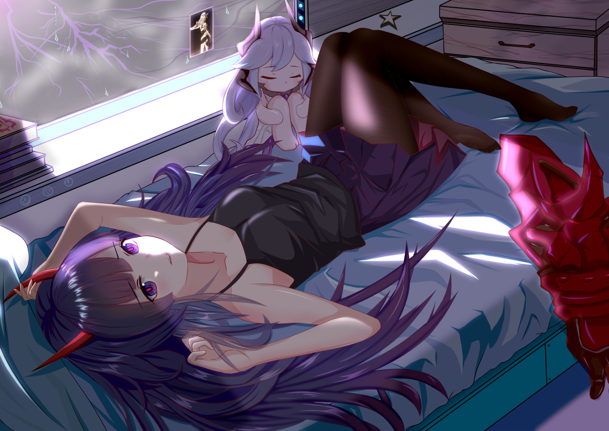 This is a pixiv picture whose title is 雷之律者.