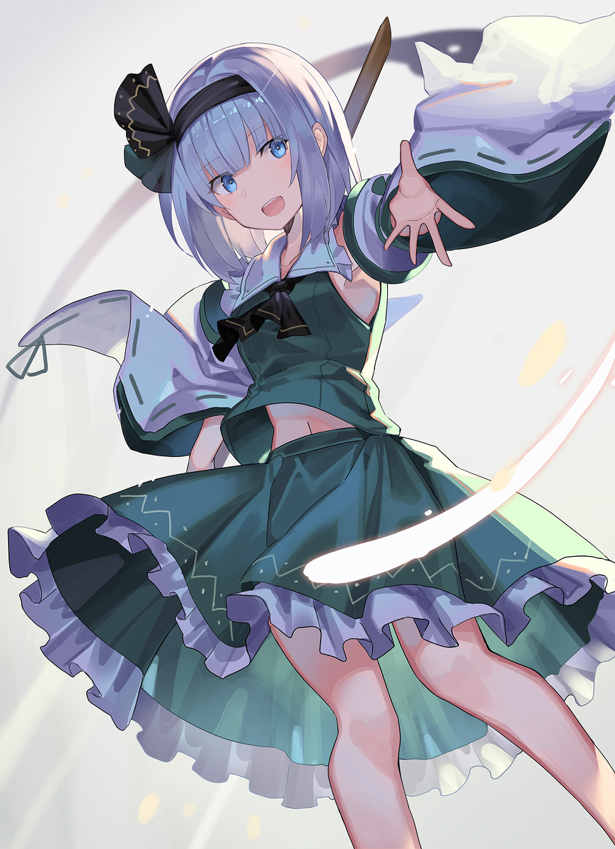 This is a pixiv picture whose title is 霊妖夢.