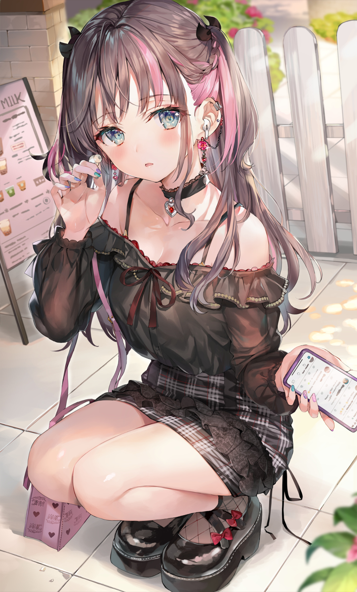 This is a pixiv picture whose title is 病みかわいいちゃん.