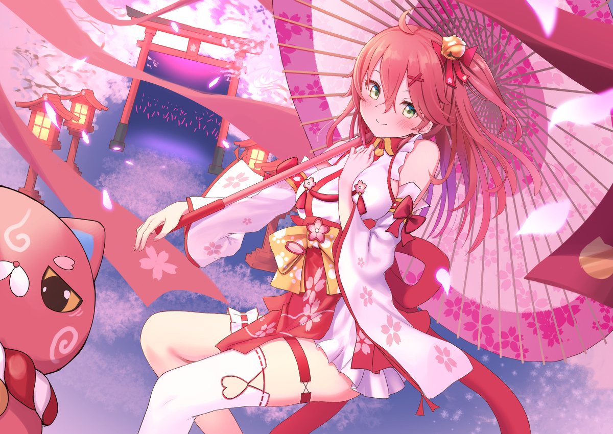 This is a pixiv picture whose title is さくらみこ.