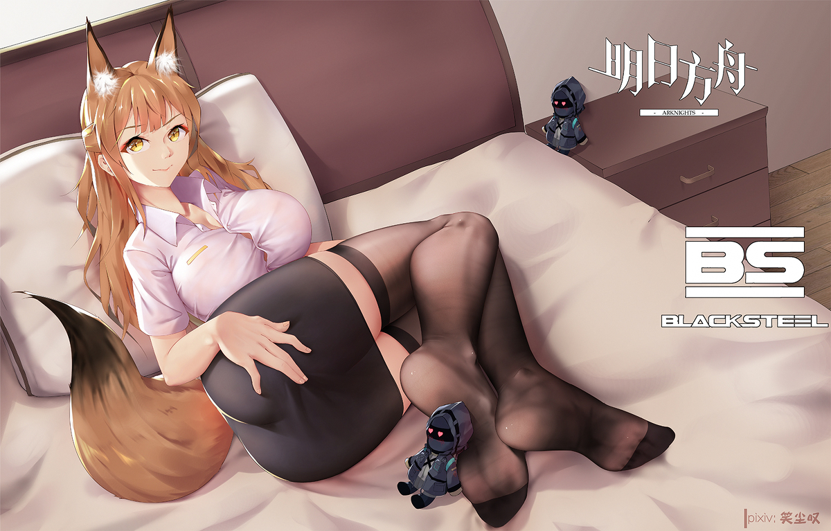 This is a pixiv picture whose title is 明日方舟 今日份的摄影工作 芙兰卡 正常版.