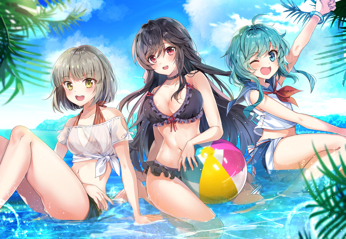This is a pixiv picture whose title is 僕の彼女は人魚姫.