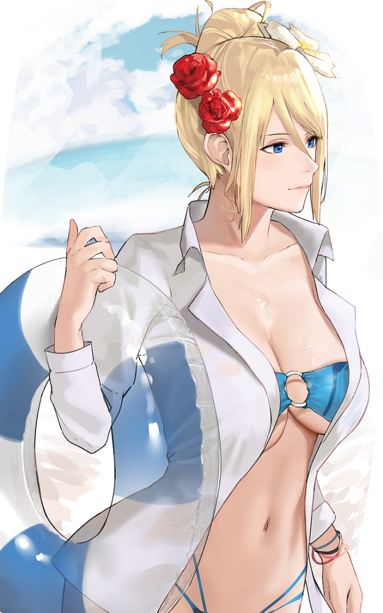 This is a pixiv picture whose title is Summer Samus.