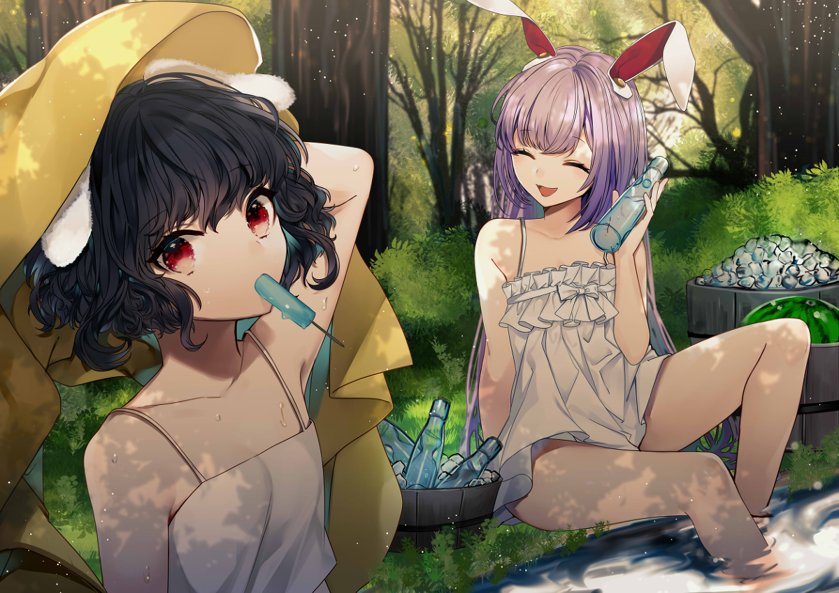 This is a pixiv picture whose title is 夏噺.