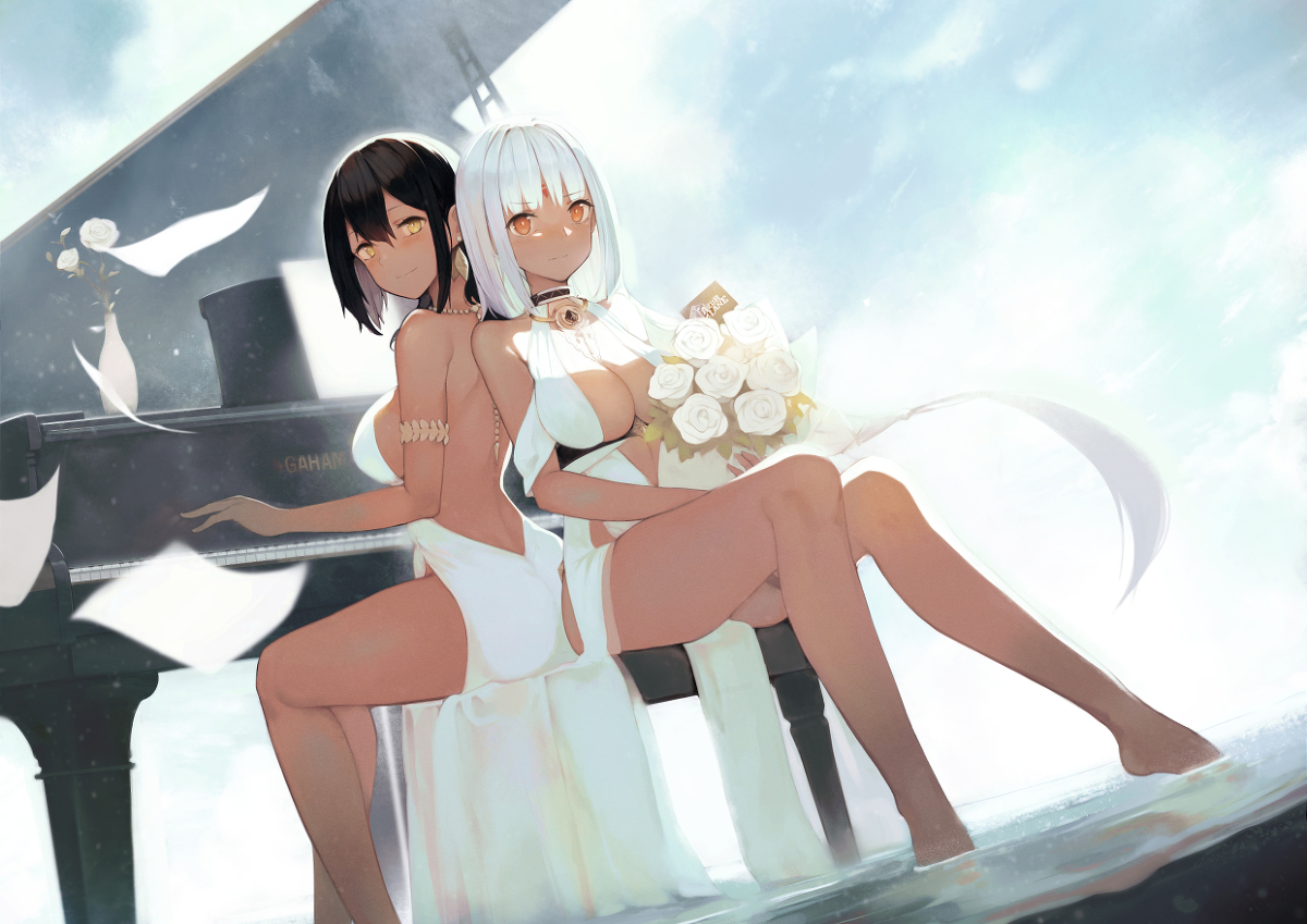 This is a pixiv picture whose title is Azur Lane 2nd Anniversary.