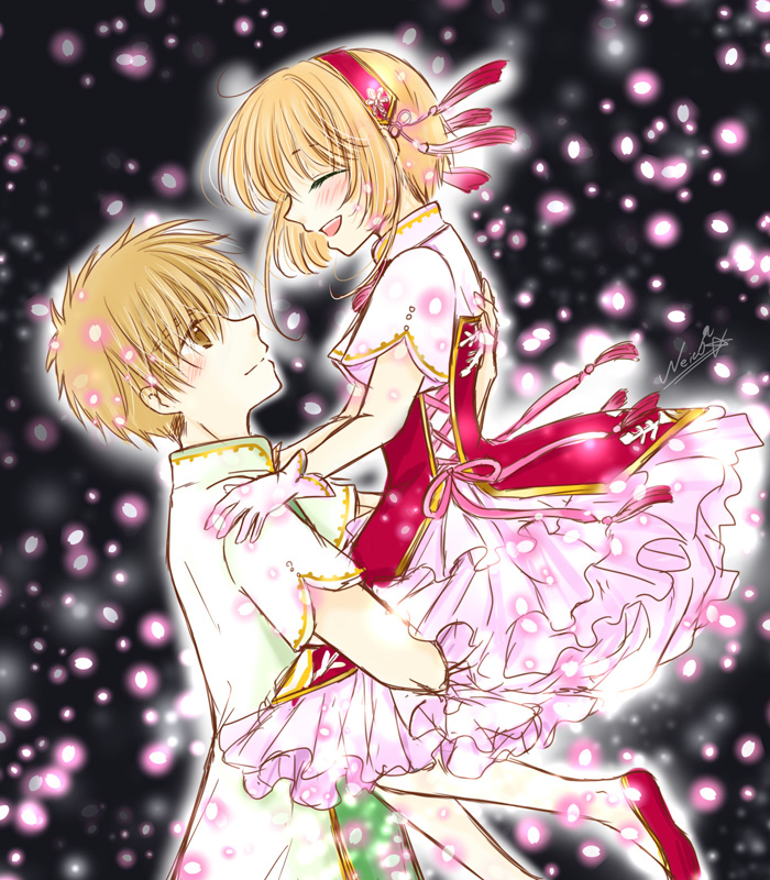 This is a pixiv picture whose title is 【まとめ２７】小狼×さくら.