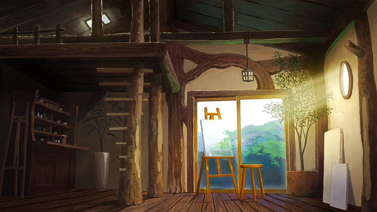 This is a pixiv picture whose title is 部屋.