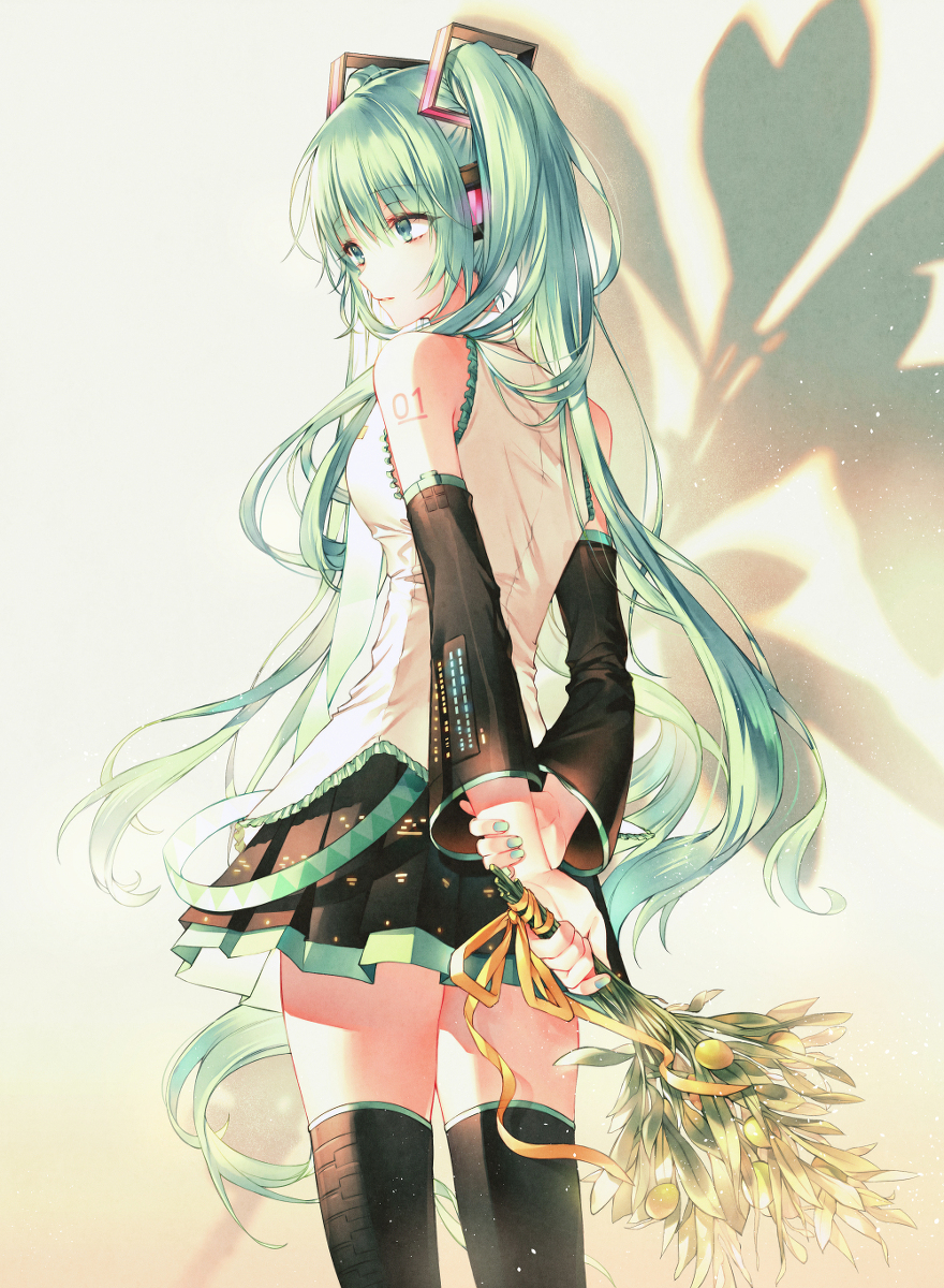 This is a pixiv picture whose title is 初音ミク.