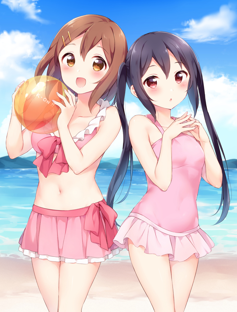 This is a pixiv picture whose title is 海！.