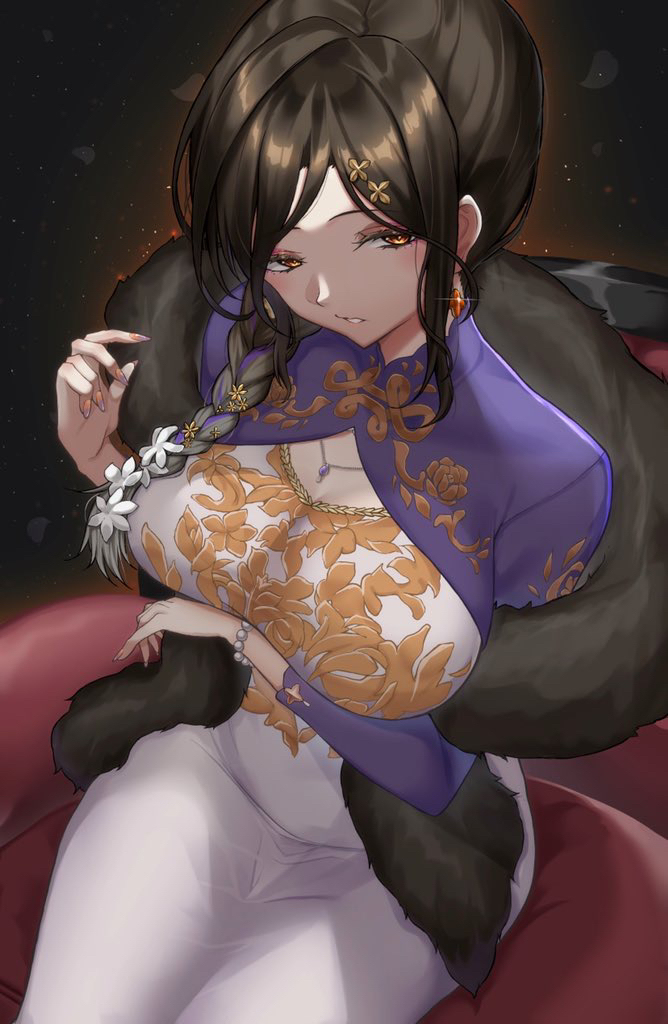 This is a pixiv picture whose title is 新衣装巴さん.